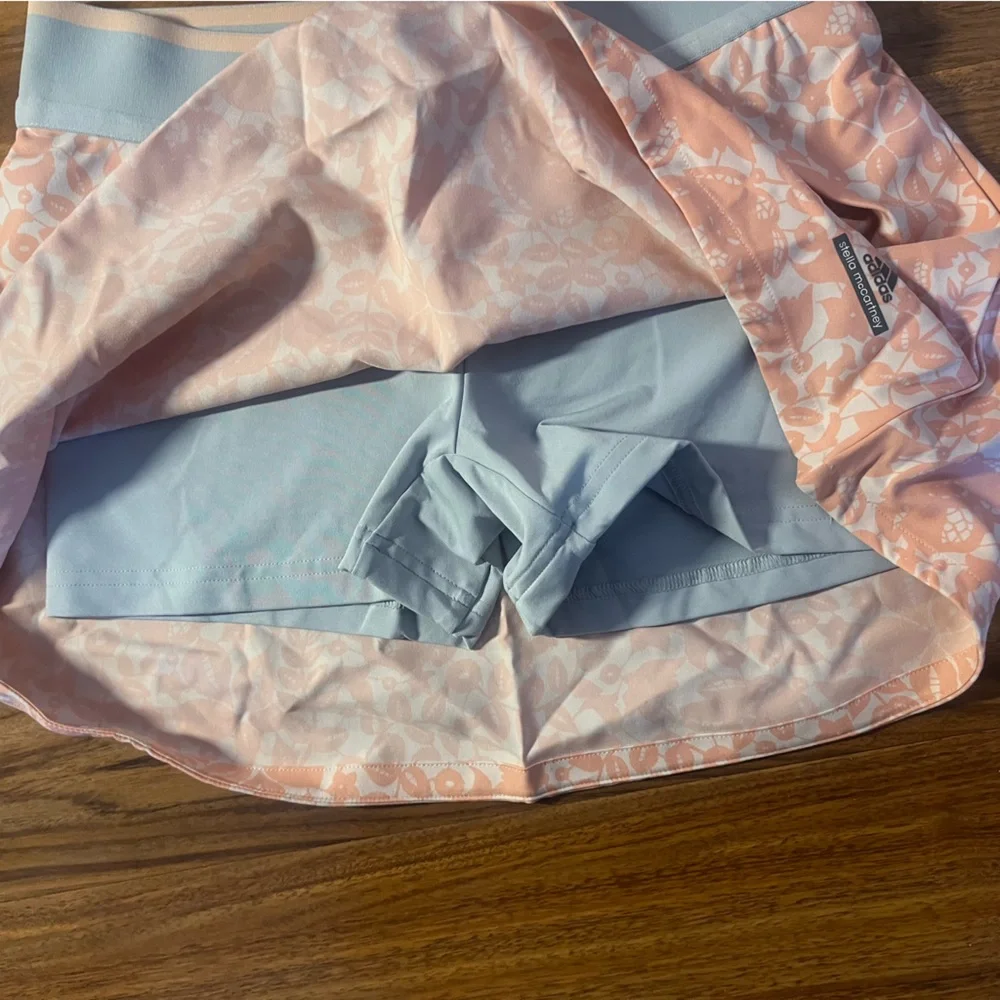 Adidas Barricade by Stella McCartney Floral Court Tennis Skirt/Skort Sz L Youth - Picture 5 of 9